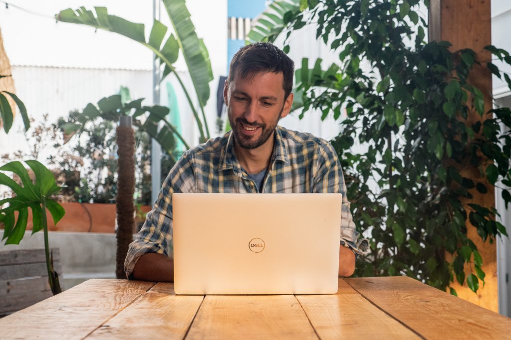 Working on the Dell XPS, the best travel laptop that's Windows-based